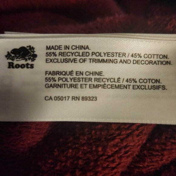 J24  Roots SuperThick & Heavy Hoodie - Rare Colour Combo Cotton/Poly Blend Sz L - Picture 6 of 6